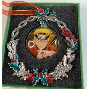 Anime Christmas Wreath Ornament Naruto 3 Inches Round New In Box